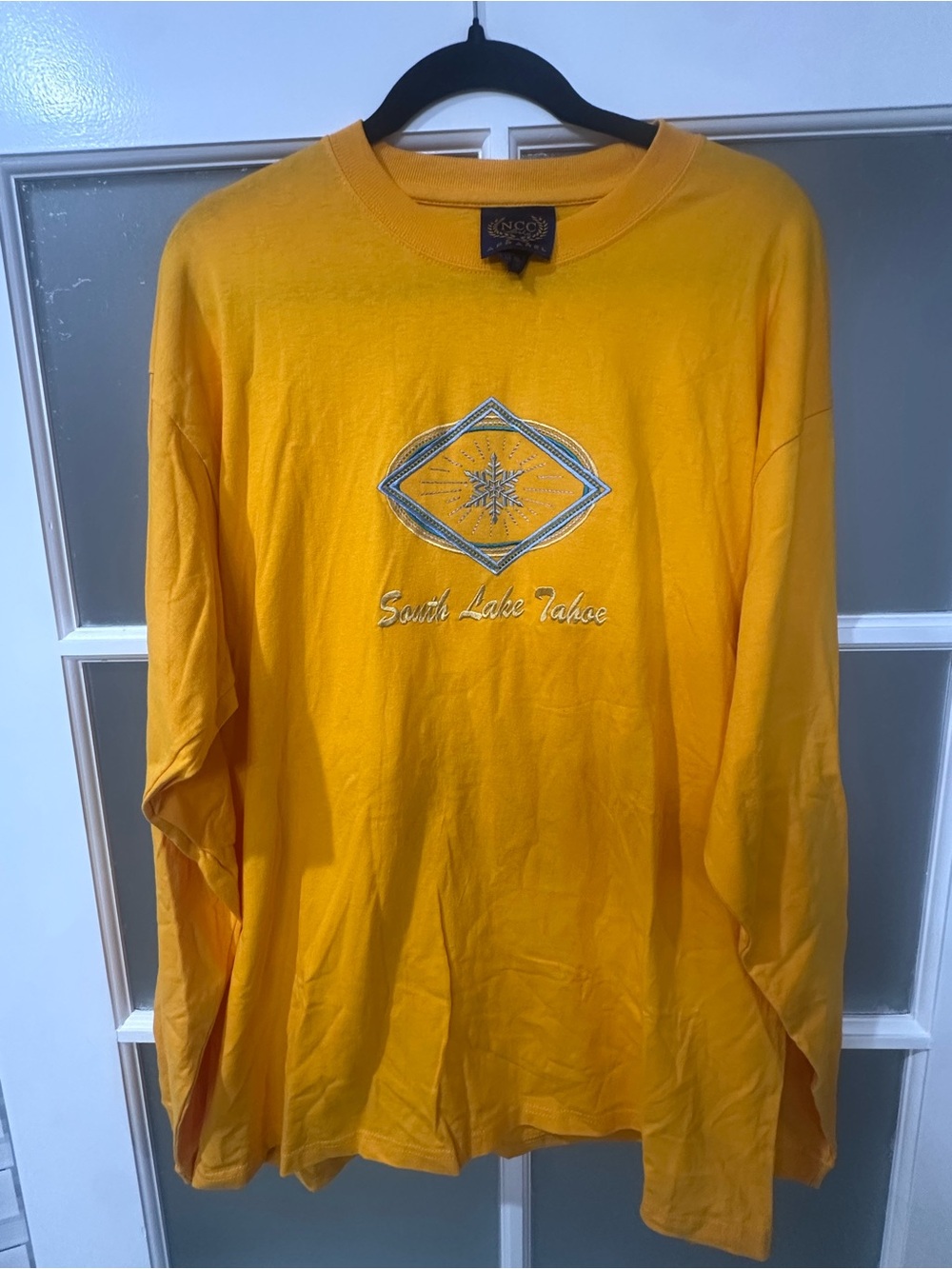 NCC Gold Apparel South Lake Tahoe Embroidered Long Sleeve Graphic T-Shirt XL